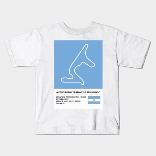 Autodromo Termas de Rio Hondo [info] Kids T-Shirt